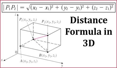 Calculate distance in 3D space