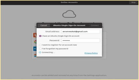 Ubuntu Single Sign-On Account stuck on 
